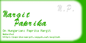 margit paprika business card